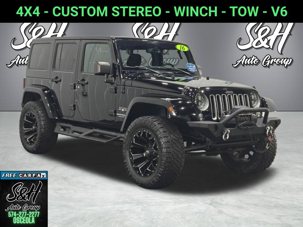 Used 2016 Jeep Wrangler Unlimited Sahara w/ Dual Top Group AWD/4WD image 1