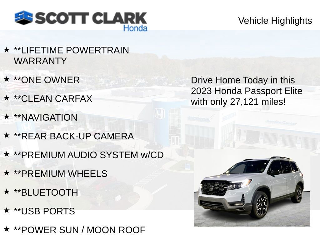 Used 2023 Honda Passport Elite image 11