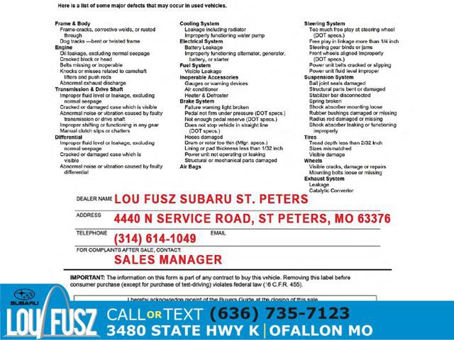 Used 2025 Subaru Impreza 2.0i AWD/4WD image 36