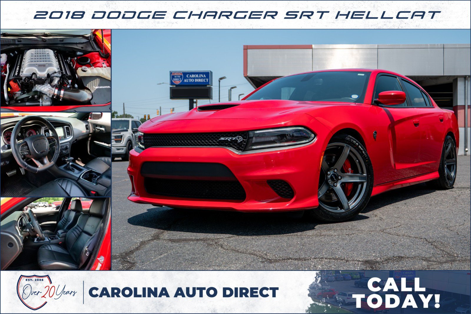 Used 2018 Dodge Charger SRT Hellcat RWD image 1