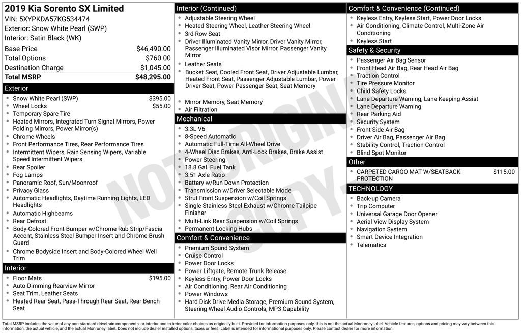 Used 2019 Kia Sorento SX AWD/4WD image 25