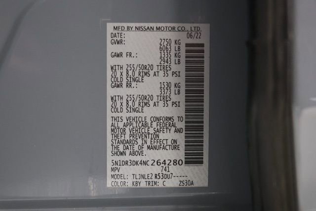 Used 2022 Nissan Pathfinder Platinum w/ Cargo Package image 46