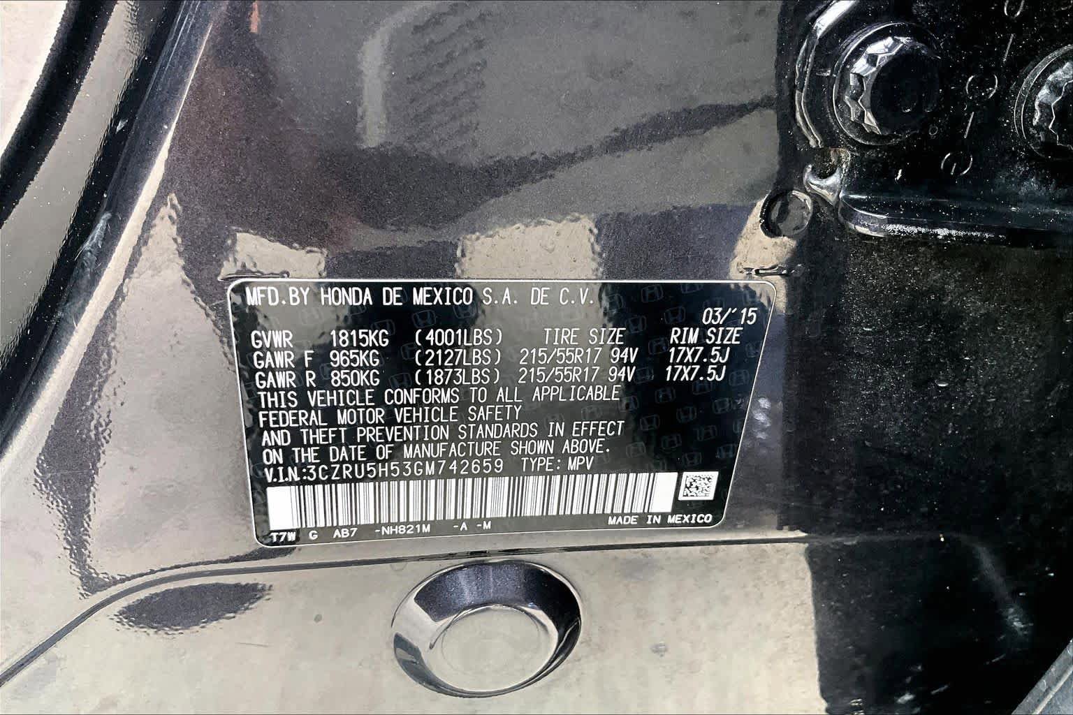 Used 2016 Honda HR-V EX image 34