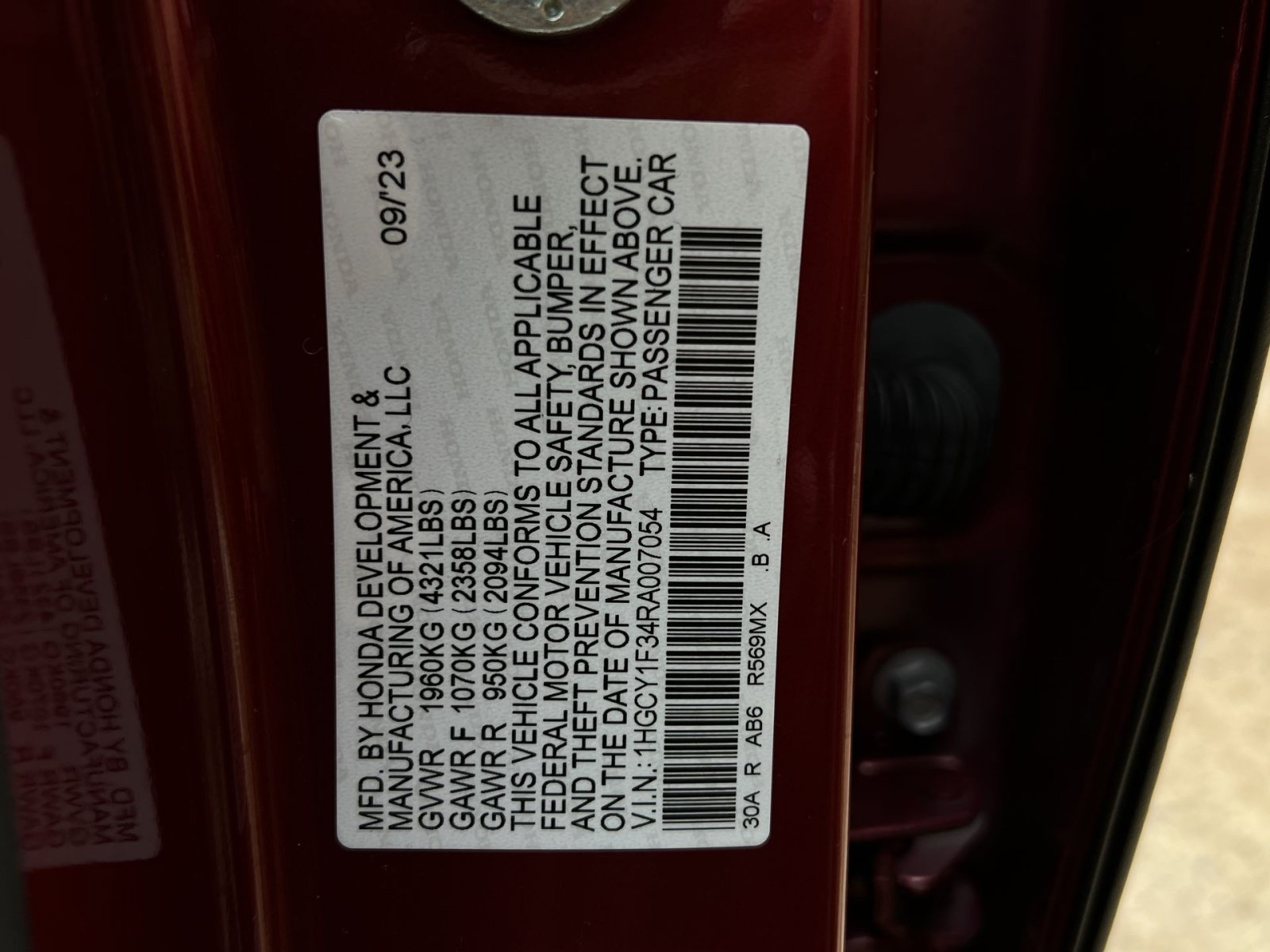 Used 2024 Honda Accord EX image 43