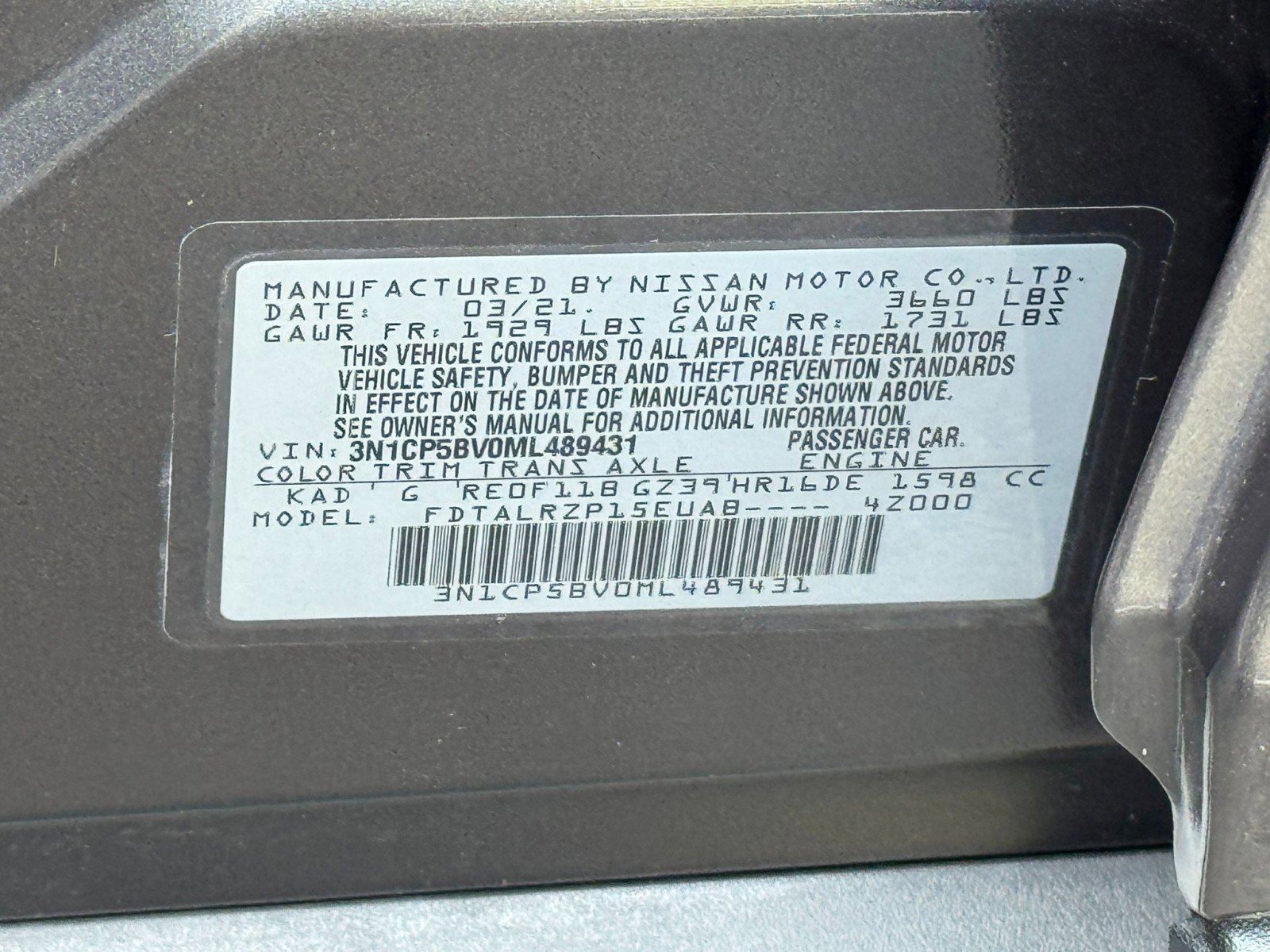Used 2021 Nissan Kicks S FWD image 39