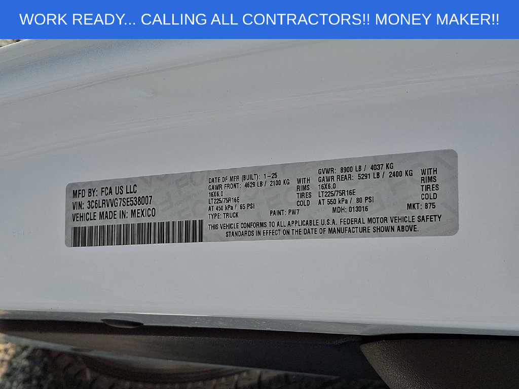 Used 2025 RAM ProMaster 2500 w/ U-Haul Equipment Group FWD image 27