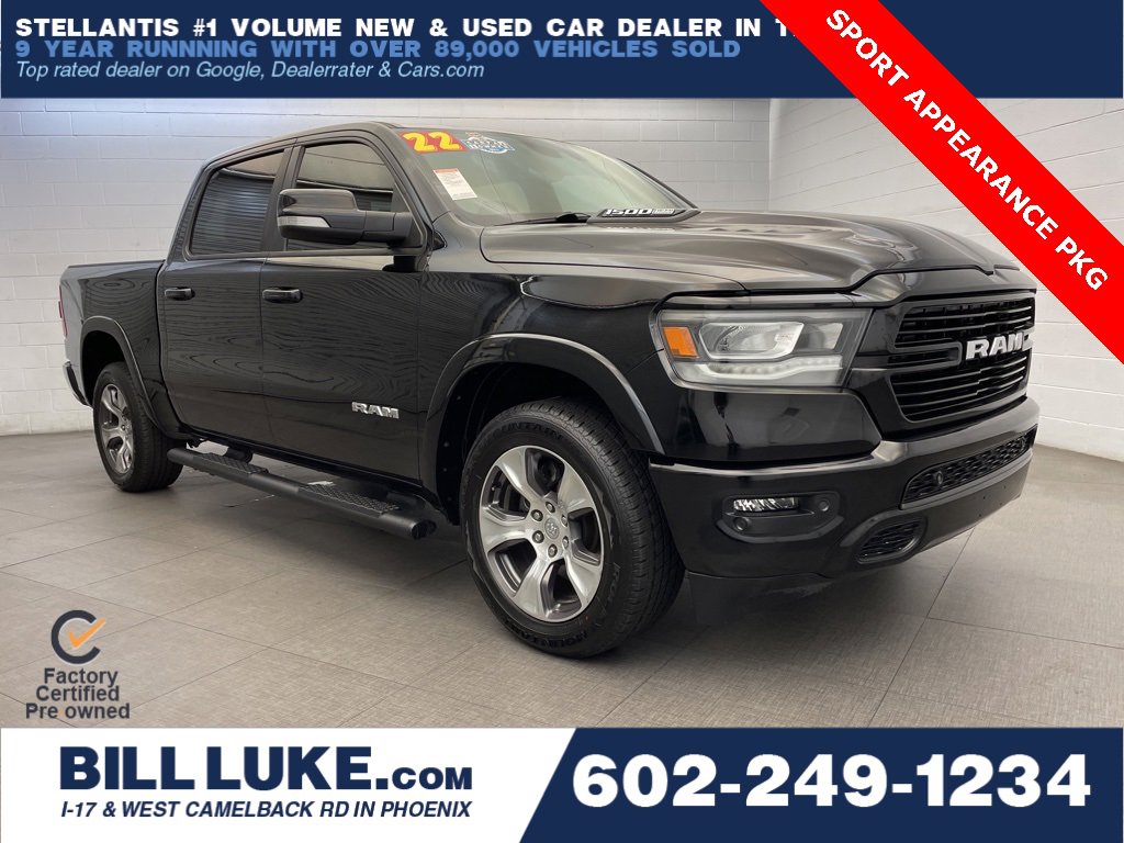 Certified 2022 RAM 1500 Laramie w/ Sport Appearance Package