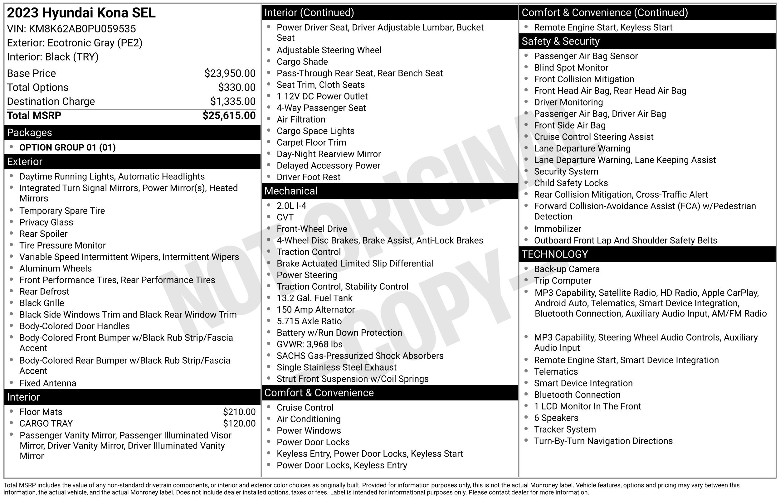 Certified 2023 Hyundai Kona SEL FWD image 2