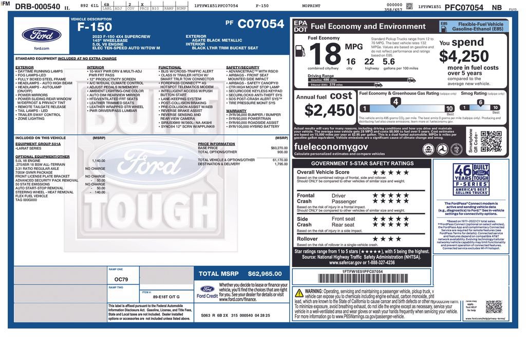 Used 2023 Ford F150 Lariat AWD/4WD image 47