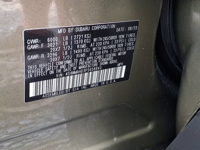 Certified 2023 Subaru Ascent Onyx Edition AWD/4WD image 53