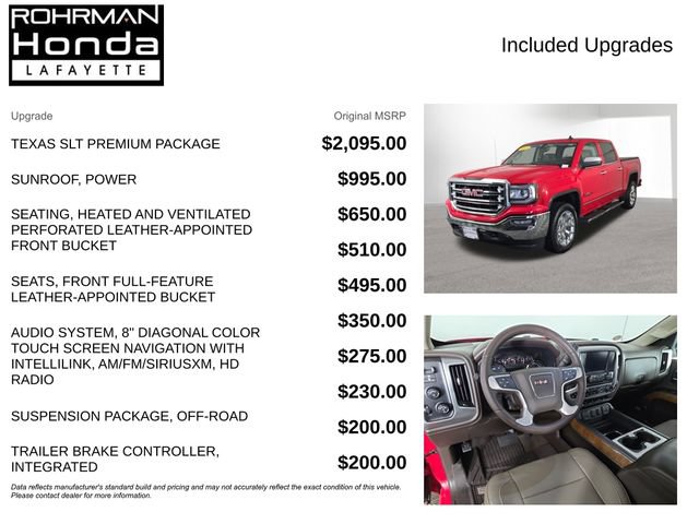 Used 2017 GMC Sierra 1500 SLT w/ Texas SLT Premium Package AWD/4WD image 4
