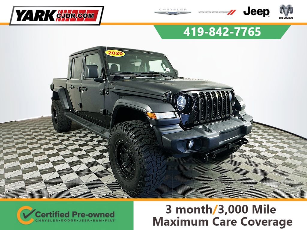 Certified 2020 Jeep Gladiator Sport w/ Quick Order Package 24S AWD/4WD image 1