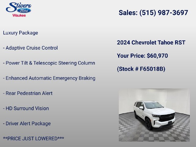Used 2024 Chevrolet Tahoe RST w/ Sport Performance Package AWD/4WD image 32