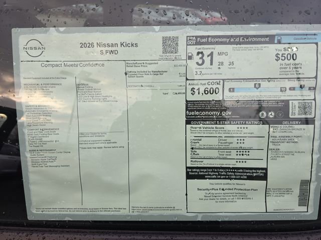 New 2026 Nissan Kicks S image 29