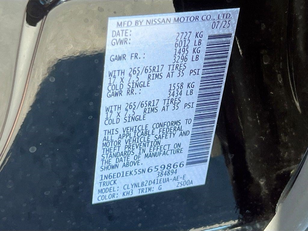 Certified 2025 Nissan Frontier SV AWD/4WD image 34