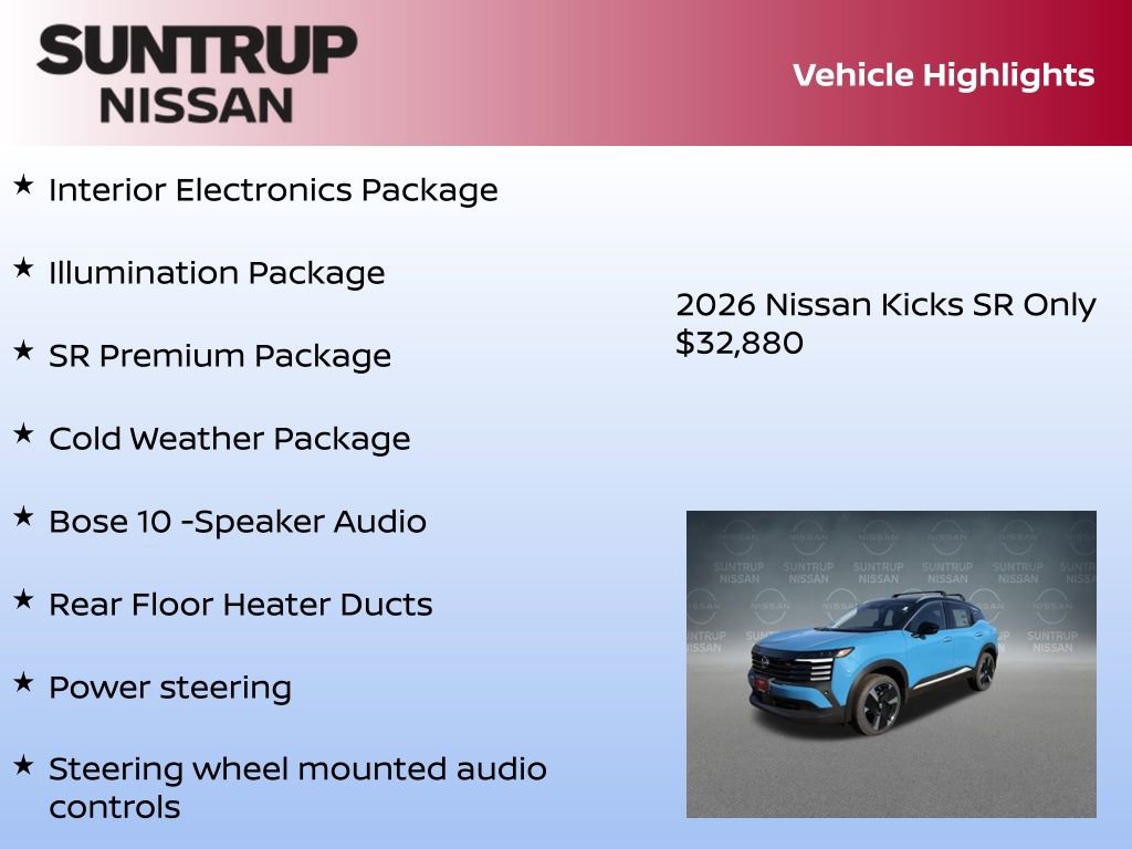 New 2026 Nissan Kicks SR w/ SR Premium Package image 8