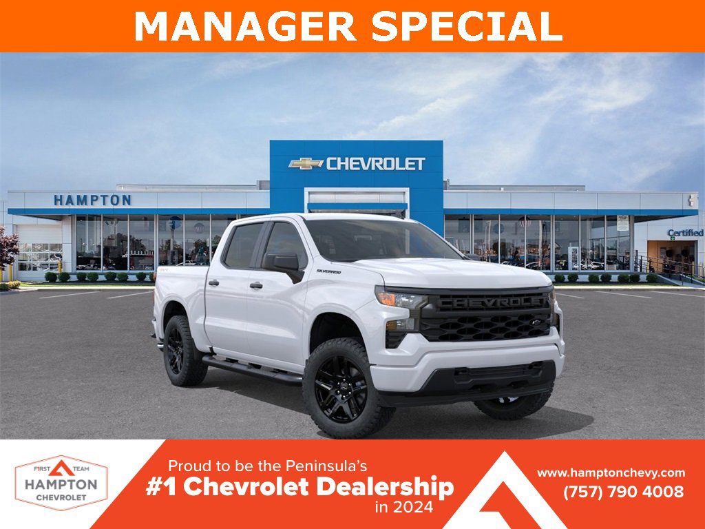 New 2025 Chevrolet Silverado 1500 Custom w/ Turbomax Blackout Package