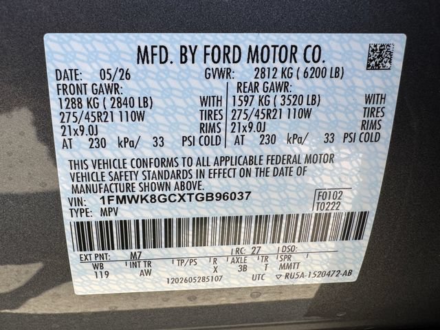New 2026 Ford Explorer ST w/ Sun And Sound Package AWD/4WD image 14