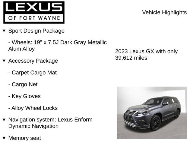 Used 2023 Lexus GX 460 Luxury w/ Sport Design Package AWD/4WD image 8