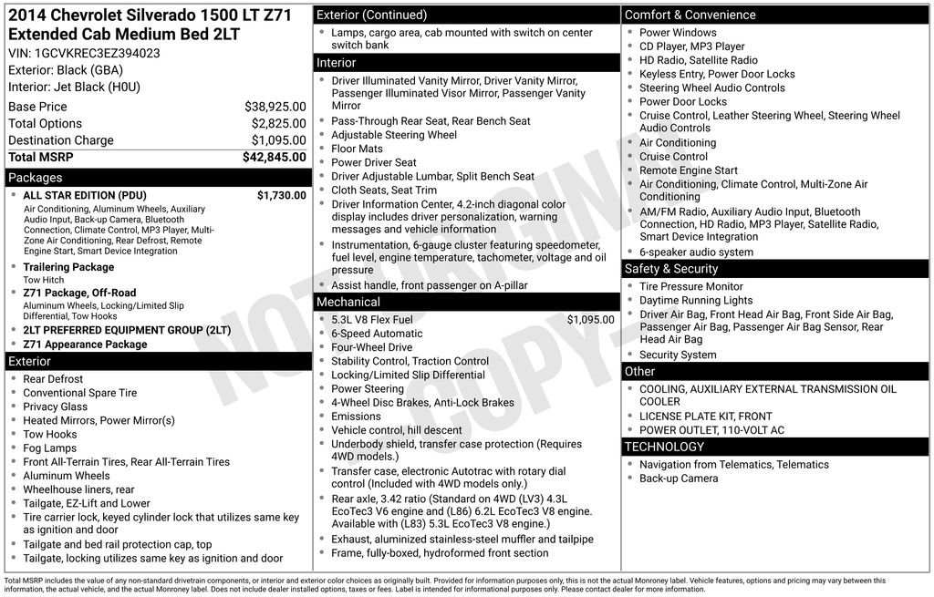 Used 2014 Chevrolet Silverado 1500 LT w/ All Star Edition image 2