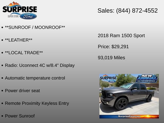 Used 2018 RAM 1500 Sport w/ Convenience Group AWD/4WD image 12