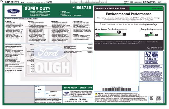 Certified 2024 Ford F250 Limited w/ FX4 Off-Road Package AWD/4WD image 27