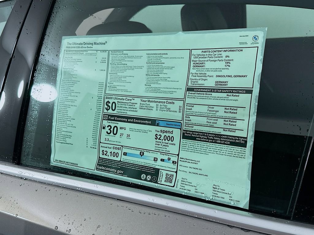 New 2026 BMW 530i xDrive image 12