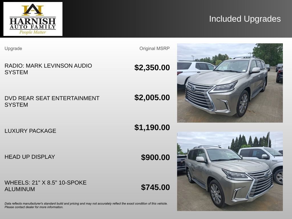 Used 2017 Lexus LX 570 4WD w/ Luxury Package image 4