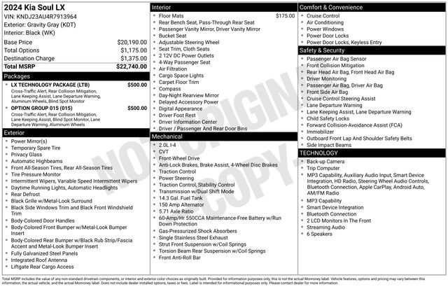 Used 2024 Kia Soul LX w/ Option Group 015 image 7