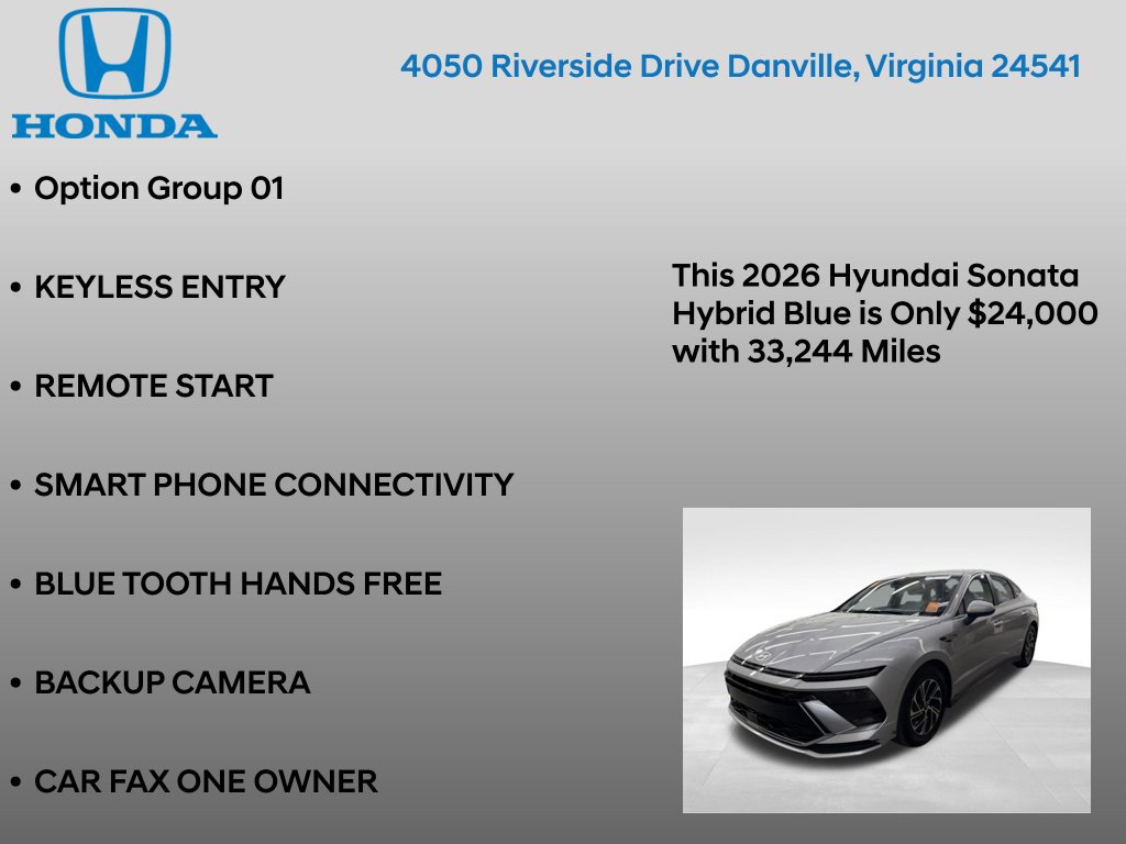 Used 2026 Hyundai Sonata Blue FWD image 7