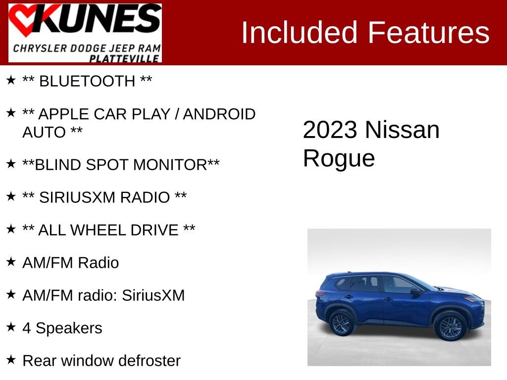Used 2023 Nissan Rogue S image 2