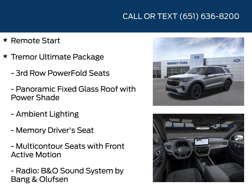New 2026 Ford Explorer Tremor w/ Tremor Ultimate Package AWD/4WD image 5