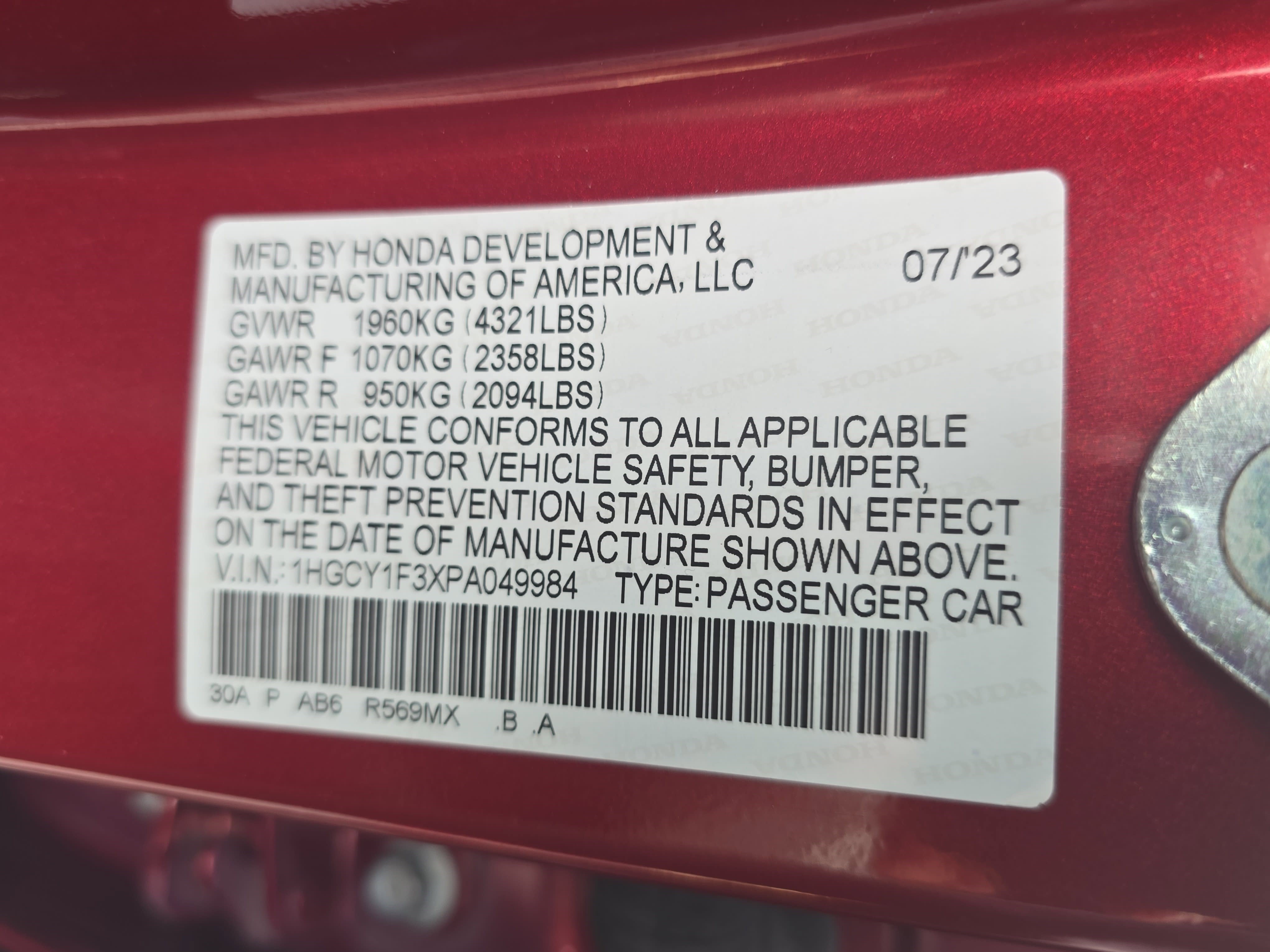 Used 2023 Honda Accord EX image 34