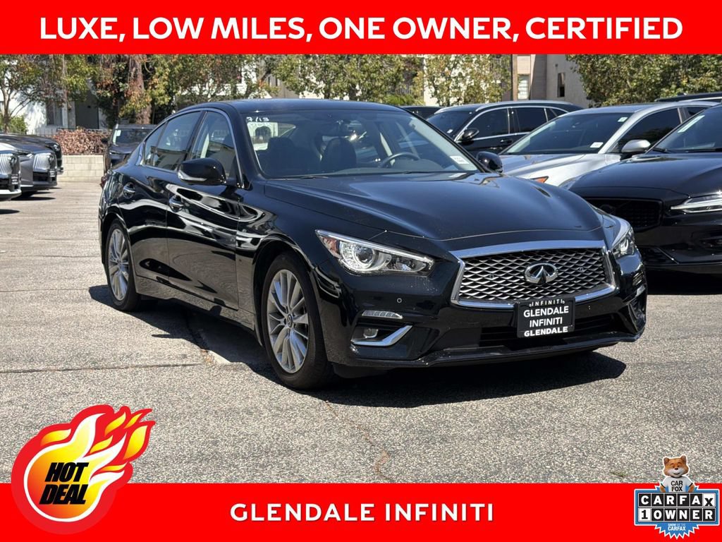 Certified 2023 INFINITI Q50 Luxe w/ Cargo Package