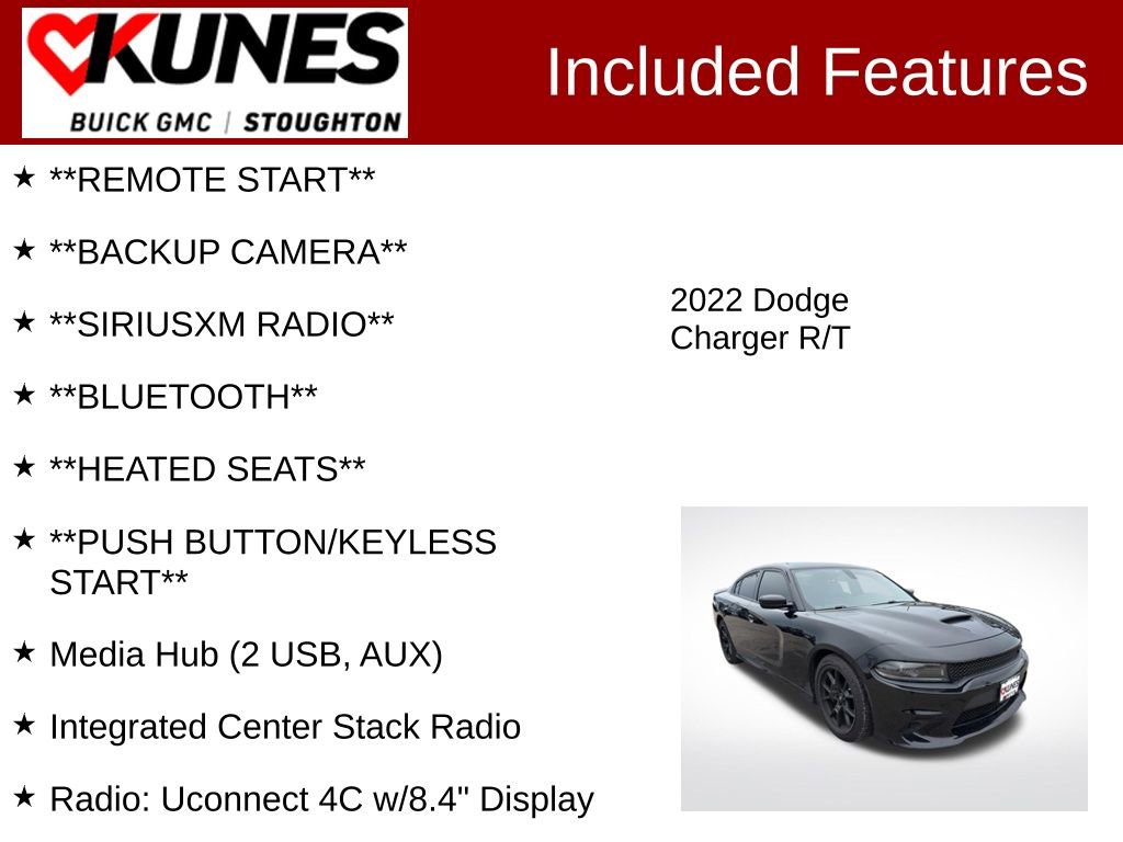 Used 2022 Dodge Charger R/T w/ Performance Handling Group image 2
