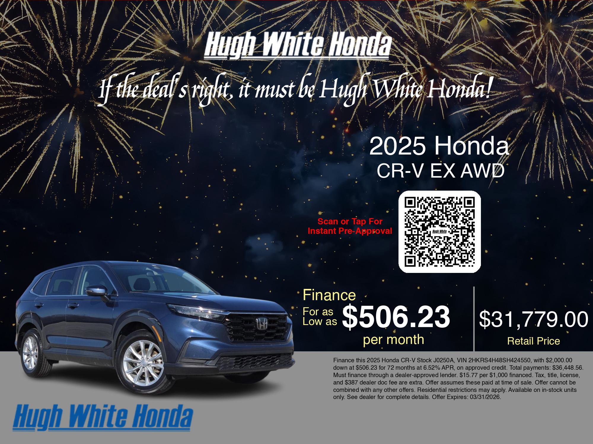 Used 2025 Honda CR-V EX image 3