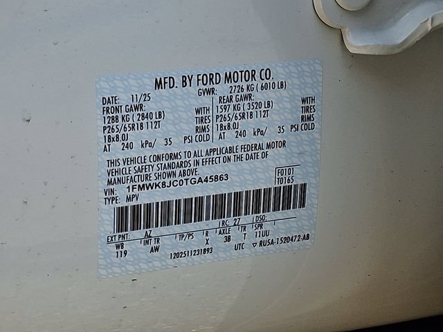 New 2026 Ford Explorer Tremor w/ Tremor Ultimate Package AWD/4WD image 19