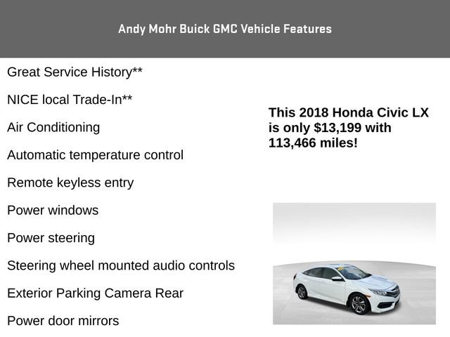 Used 2018 Honda Civic LX image 4