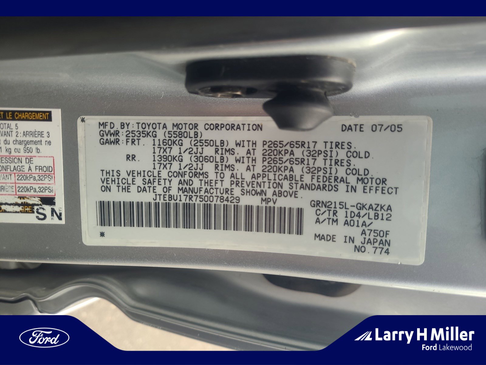Used 2005 Toyota 4Runner Limited AWD/4WD image 23