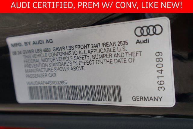 Certified 2025 Audi A4 2.0T Premium w/ Convenience Package image 25