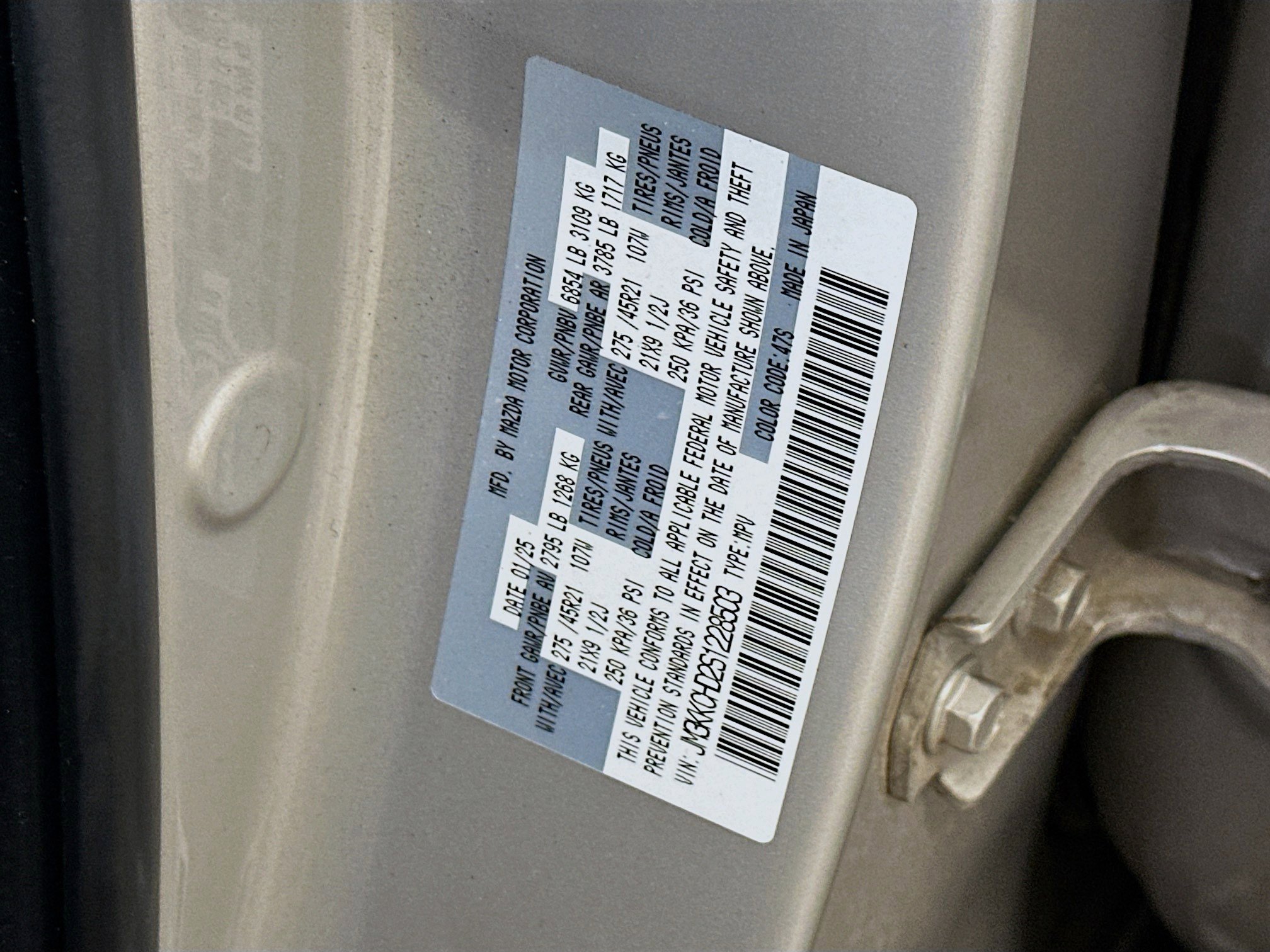 Used 2025 MAZDA CX-90 3.3 Turbo w/ Premium Sport Pkg image 12