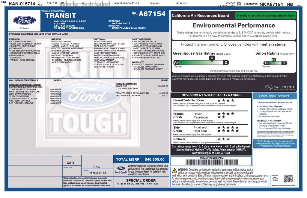 Used 2022 Ford Transit 350 XLT image 5