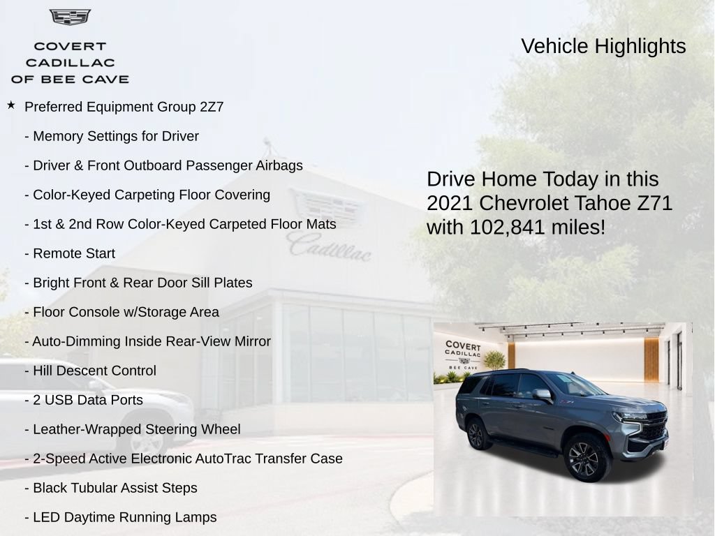 Used 2021 Chevrolet Tahoe Z71 w/ Z71 Signature Package AWD/4WD image 6