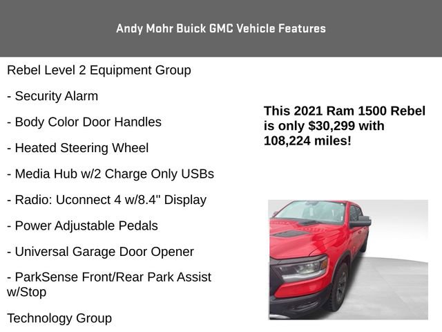 Used 2021 RAM 1500 Rebel w/ Level 2 Equipment Group image 9