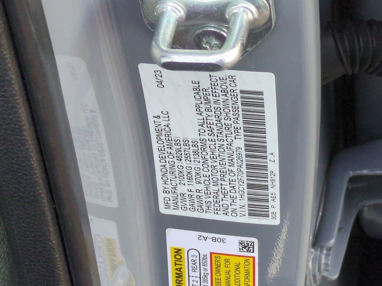 Certified 2023 Honda Accord Sport image 29