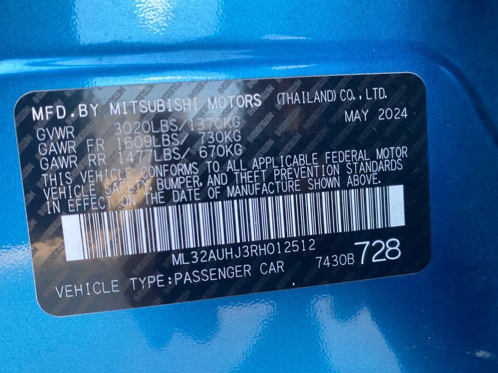 Used 2024 Mitsubishi Mirage ES FWD image 25