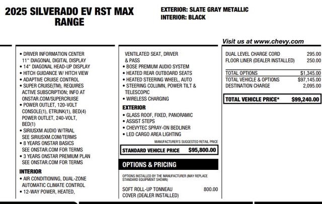Used 2025 Chevrolet Silverado EV RST AWD/4WD image 4