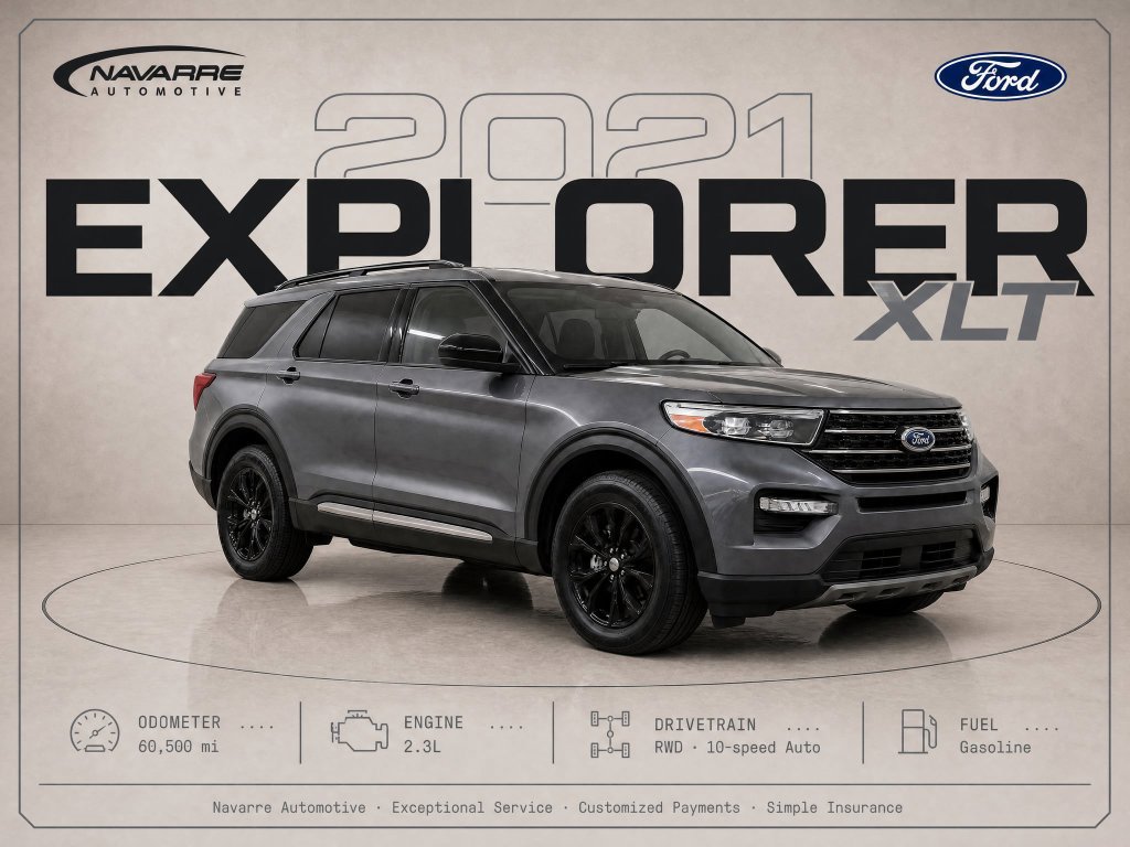 Used 2021 Ford Explorer XLT w/ Equipment Group 202A RWD image 1