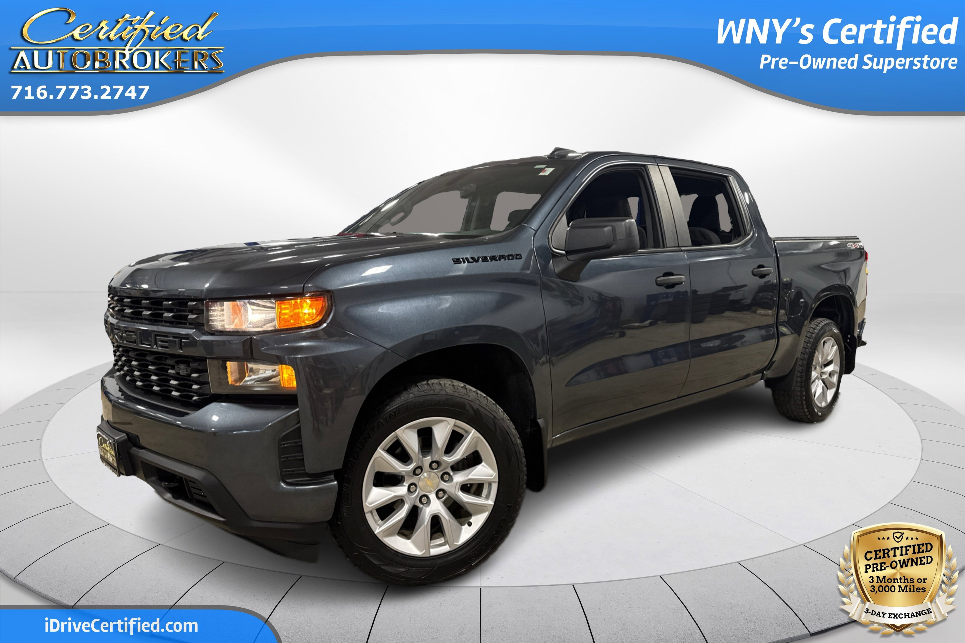 Used 2021 Chevrolet Silverado 1500 Custom w/ LPO, Dark Essentials Package