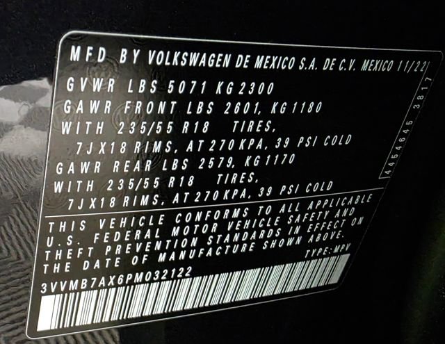 Certified 2023 Volkswagen Tiguan SE w/ Panoramic Sunroof Package image 39